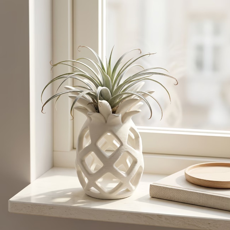 3D Printed Pineapple Shape Air - Air Plant Tillandsia ulasan dan harga