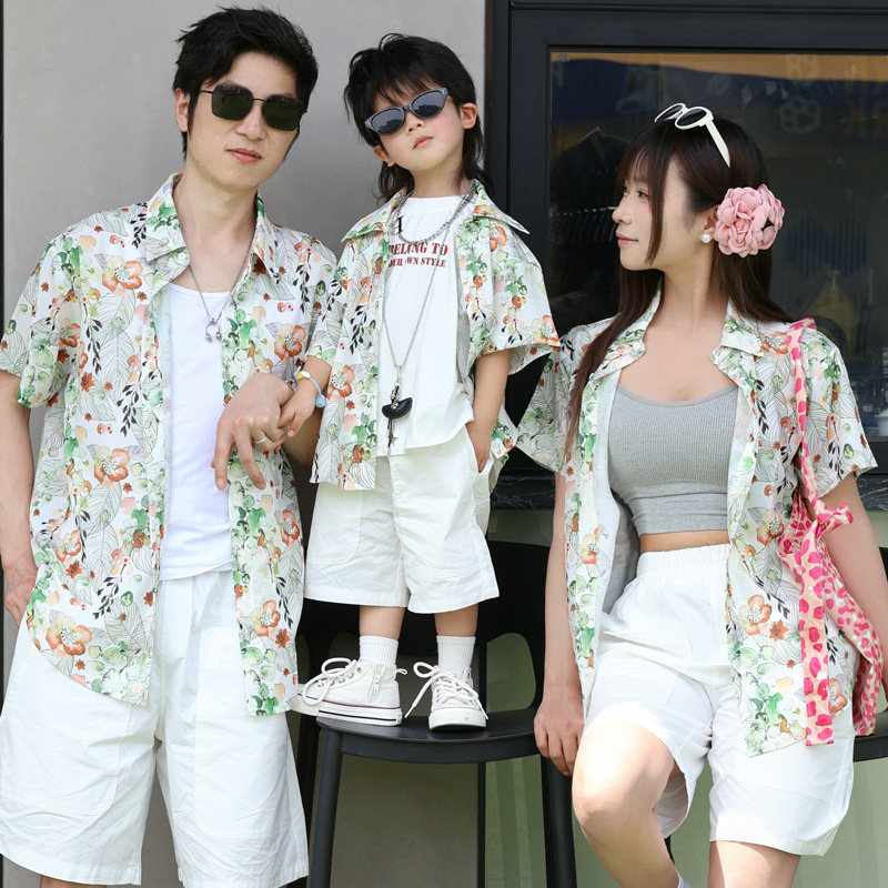 Holiday Look Parent-child Flor - Plant Parent Shirt ulasan dan harga