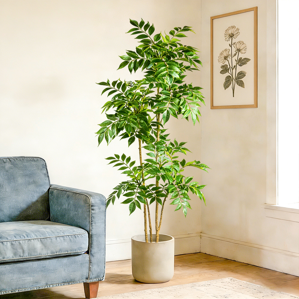 76-140cm Artificial Rubber Tre - Rubber Plant Ficus ulasan dan harga