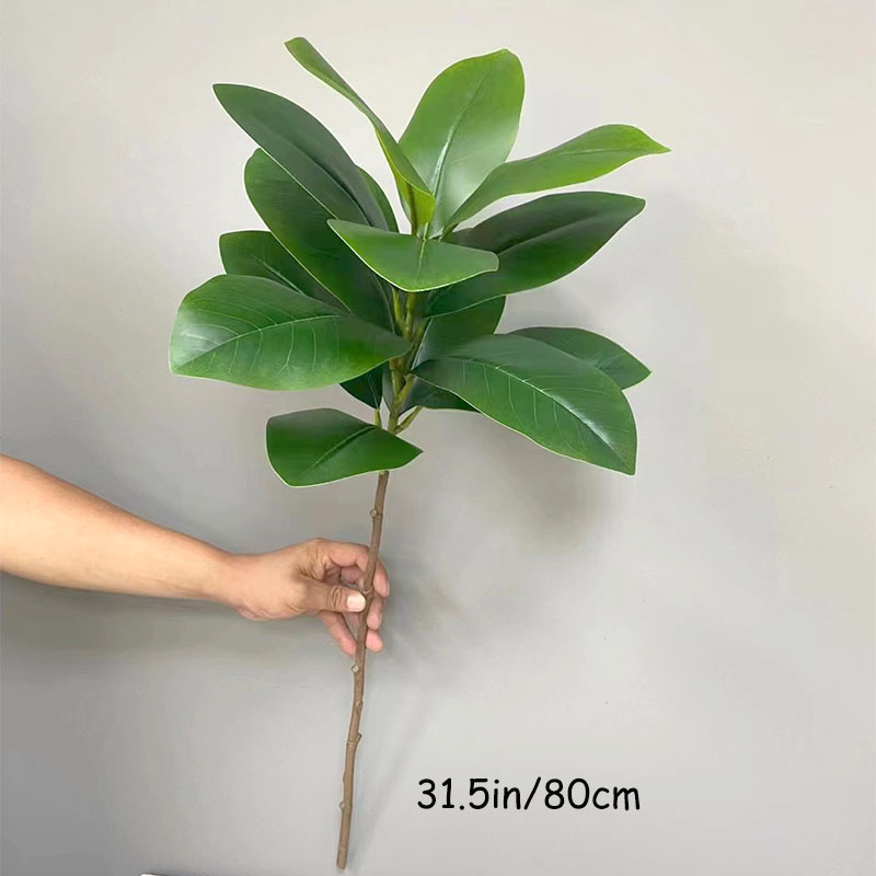 51in Large Artificial Plants F - Rubber Plant Ficus ulasan dan harga