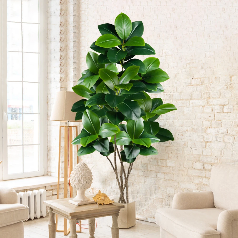 2-4.5FT Artificial Rubber Tree - Rubber Plant Ficus ulasan dan harga